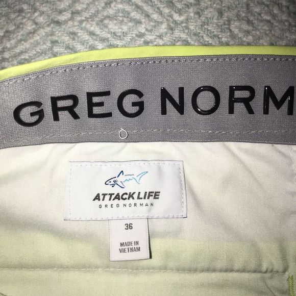 Greg Norman Collection Yellow Hybrid Shorts - Picture 4 of 4